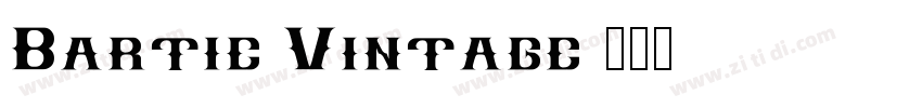 Bartie Vintage字体转换